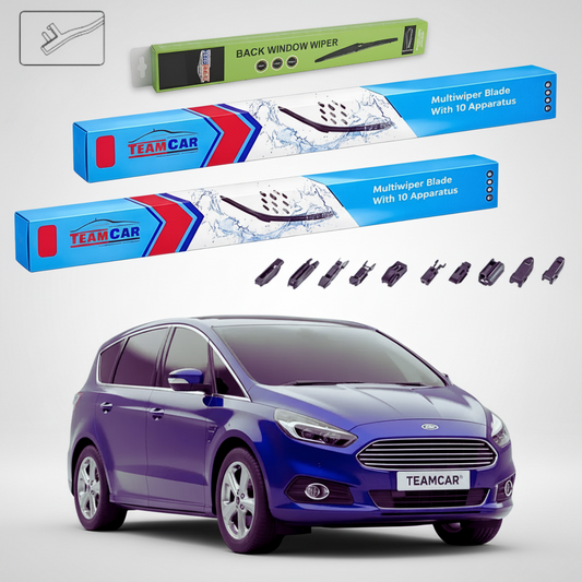 Ștergătoare Ford S-Max Mk2 CD391 2015-prezent | Set Față și Spate Flat Premium – TeamCar®