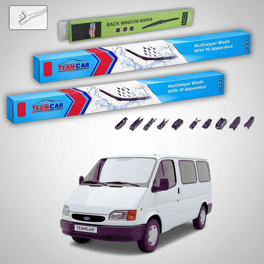 Ștergătoare Ford Transit Tourneo Gen IV VE83 1994-2000 | Set Față și Spate Flat Premium – TeamCar®