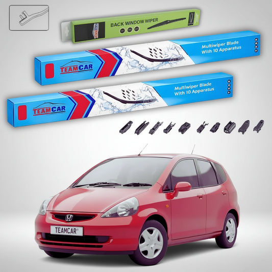 Ștergătoare Honda Jazz Gen II (GD1/GD5) Hatchback 2002-2008 | Set Față și Spate Flat Premium – TeamCar®