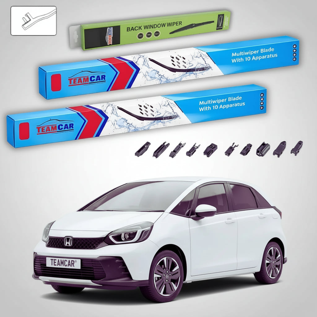Honda Jazz V GR Liftback ablaktörlők 2020-tól napjainkig | Prémium első és hátsó ablaktörlő szett – TeamCar®