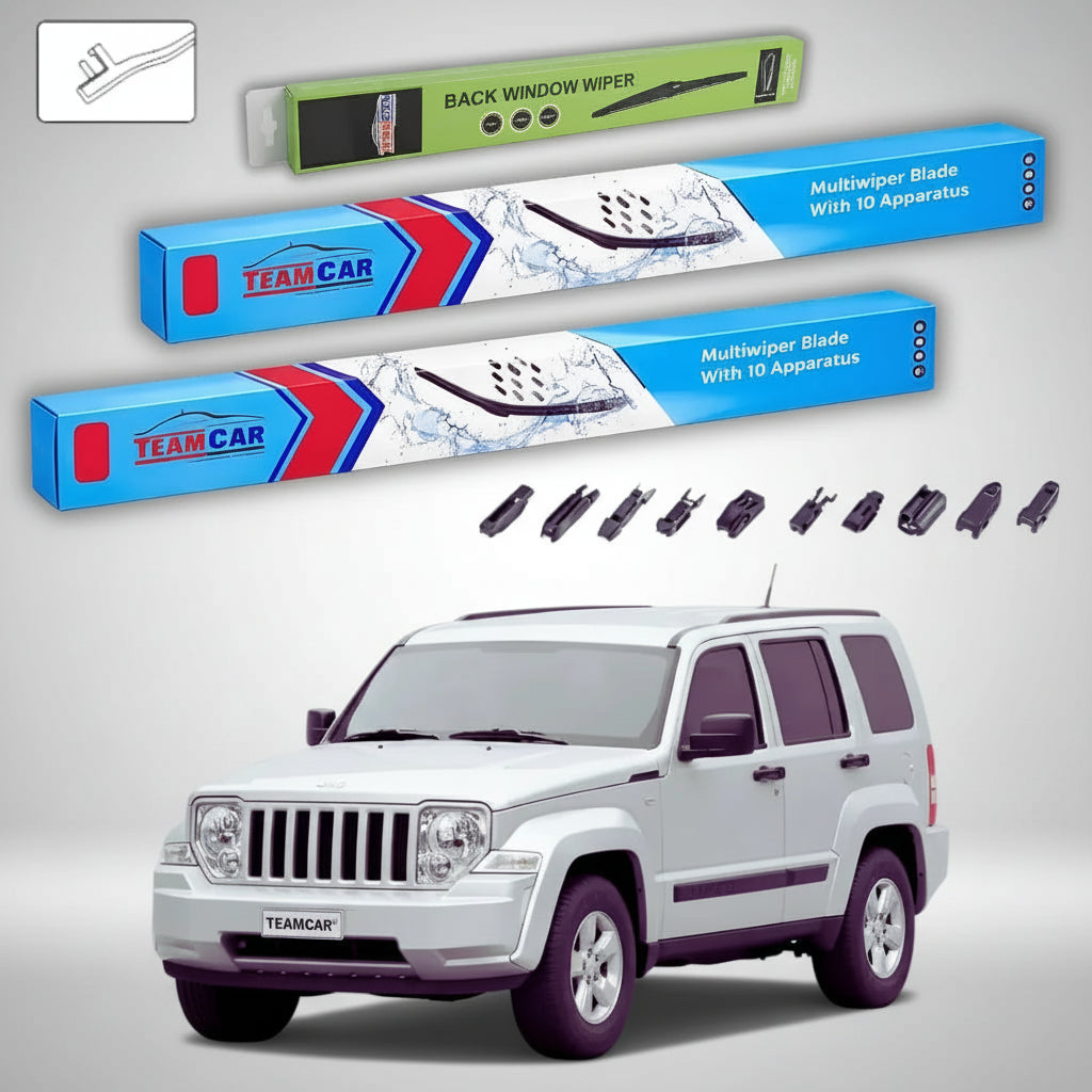 Jeep Cherokee KK ablaktörlők 2008-tól napjainkig | Prémium első és hátsó ablaktörlő szett – TeamCar®