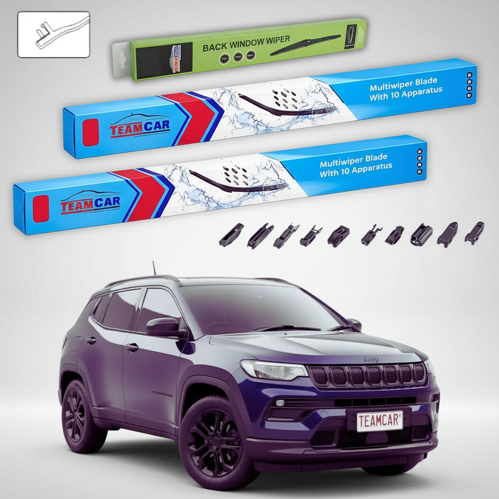 Jeep Compass M6 ablaktörlők 2022-től napjainkig | Prémium első és hátsó ablaktörlő szett – TeamCar®
