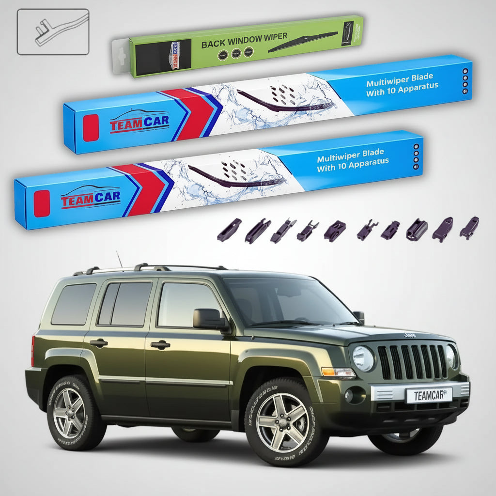 Jeep Patriot MK 2006-tól napjainkig ablaktörlők | Prémium első és hátsó ablaktörlő szett – TeamCar®