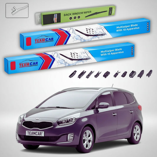 Ștergătoare Kia Carens IV RP 2013-prezent | Set Față și Spate Flat Premium – TeamCar®