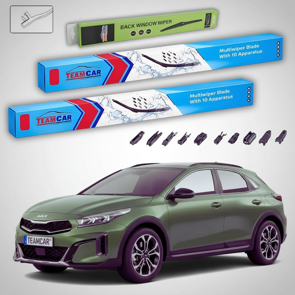 Ștergătoare Kia Ceed III CD 2018-prezent | Set Față și Spate Flat Premium – TeamCar®