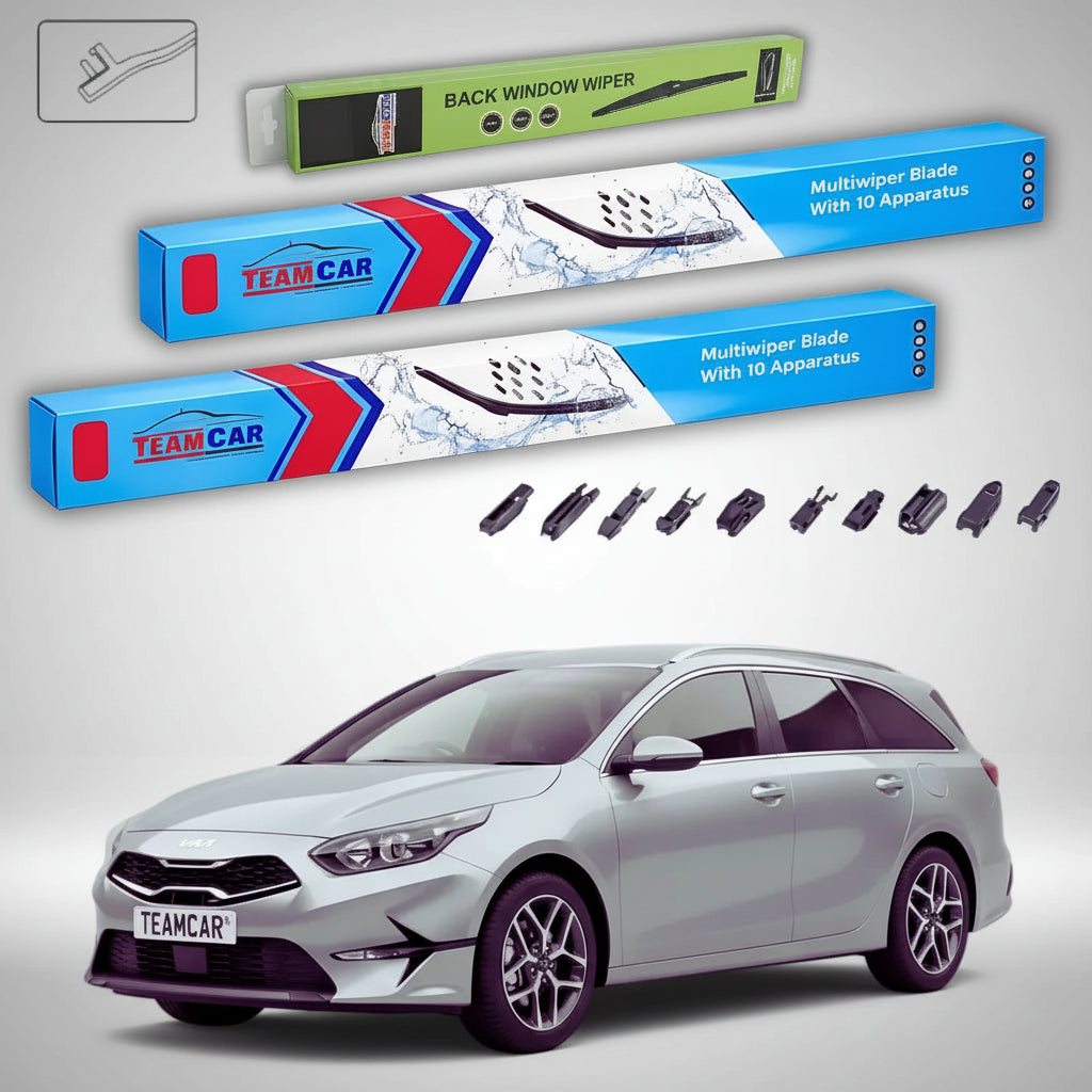 Ștergătoare Kia Ceed III SW CD 2018-prezent | Set Față și Spate Flat Premium – TeamCar®