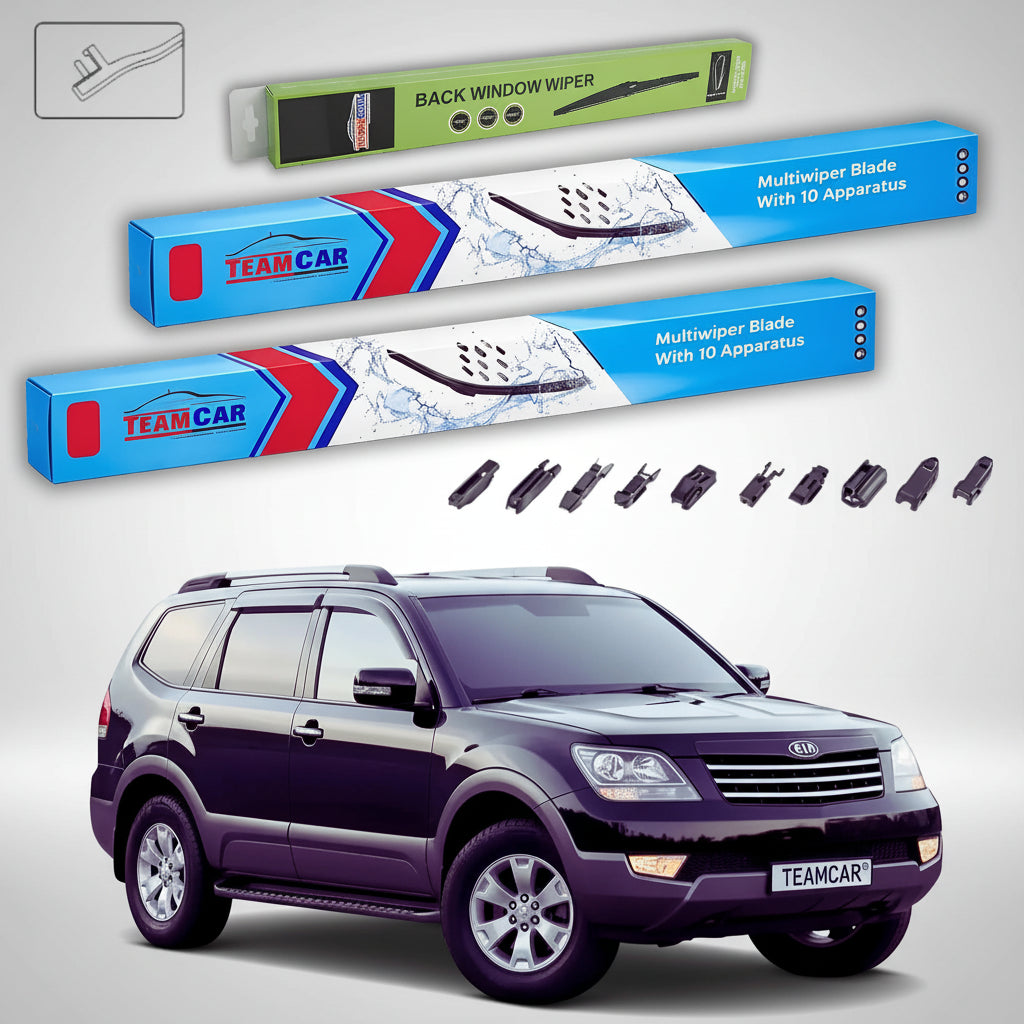 Ștergătoare Kia Mohave I HM SUV 2009-prezent | Set Față și Spate Flat Premium – TeamCar®