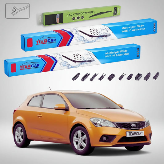 Ștergătoare Kia Pro Ceed I ED Facelift 2009-2012 | Set Față și Spate Flat Premium – TeamCar®