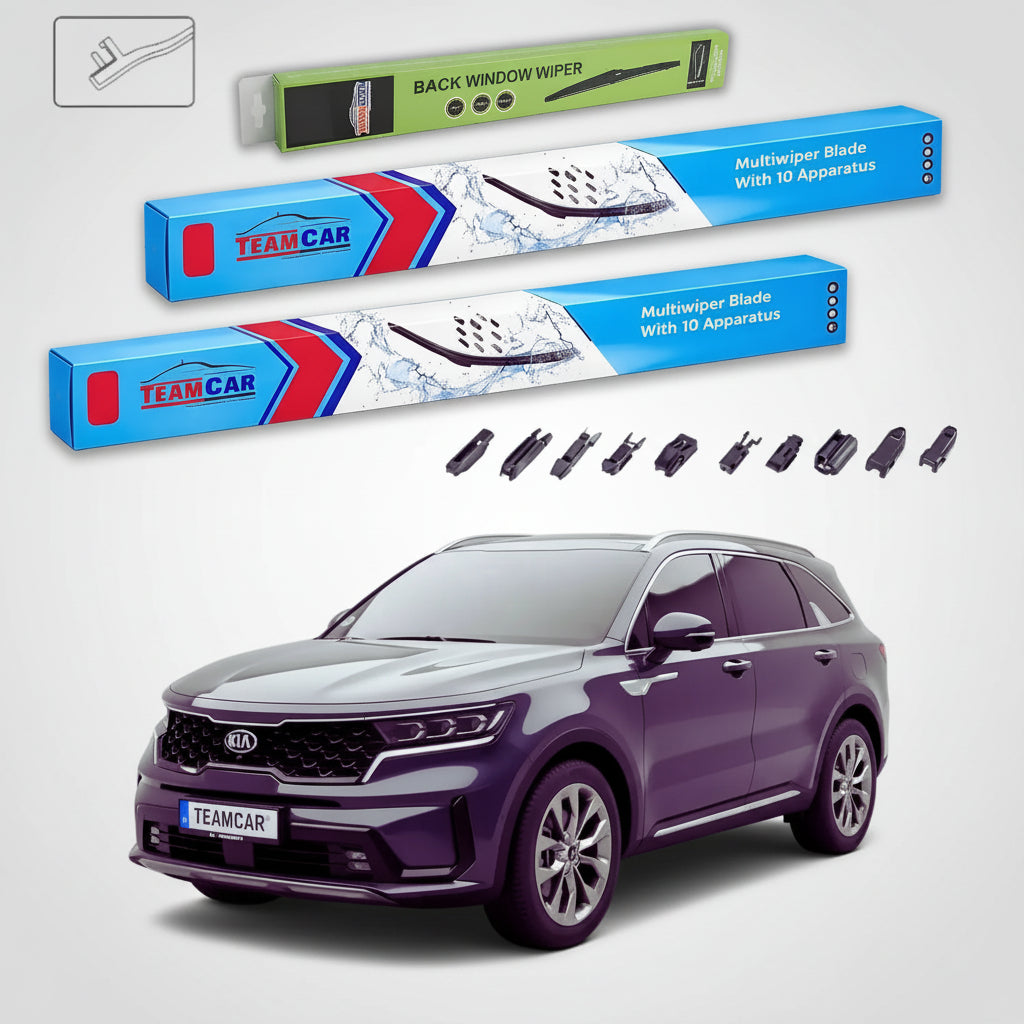 Ștergătoare Kia Sorento IV MQ4 SUV 2020-prezent | Set Față și Spate Flat Premium – TeamCar®