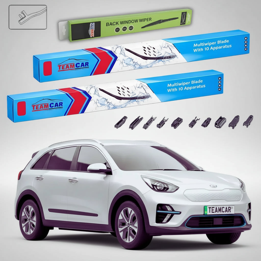 Ștergătoare Kia e-Niro II SG2 SUV Electric 2022-prezent | Set Față și Spate Flat Premium – TeamCar®