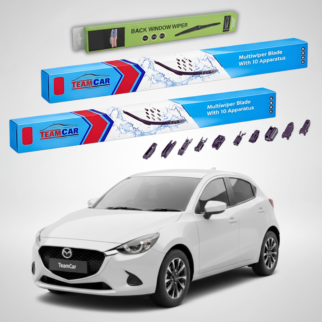 Stergatoare Mazda 2 DJ Facelift 2023-2026 | Set Fata si Spate Flat Premium - TeamCar