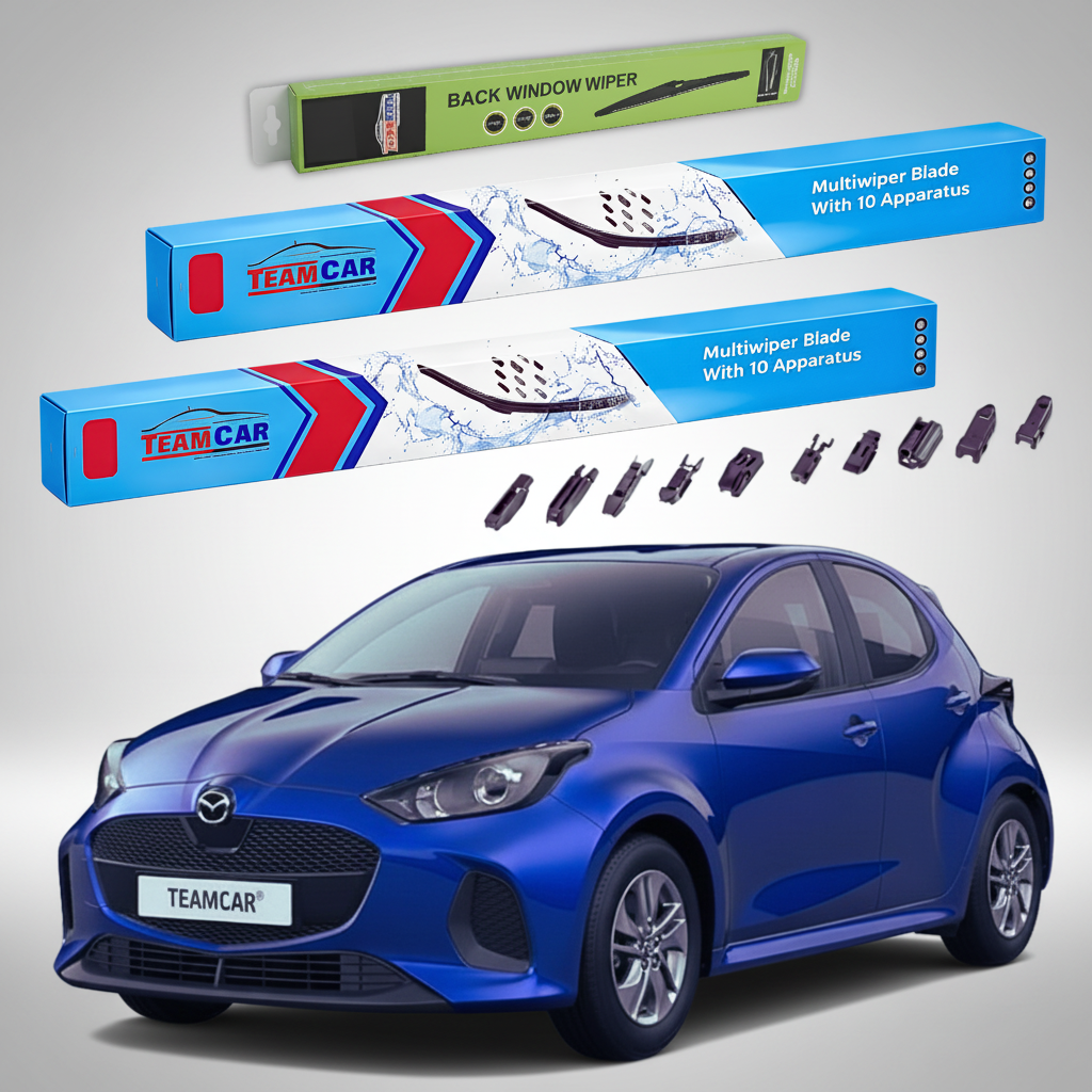 Stergatoare Mazda 2 Hybrid XP210 Facelift 2024-2026 | Set Fata si Spate Flat Premium - TeamCar