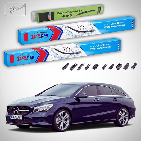 Ștergătoare Mercedes-Benz CLA Shooting Brake X117 07.2015-prezent | Set Față și Spate Flat – TeamCar®