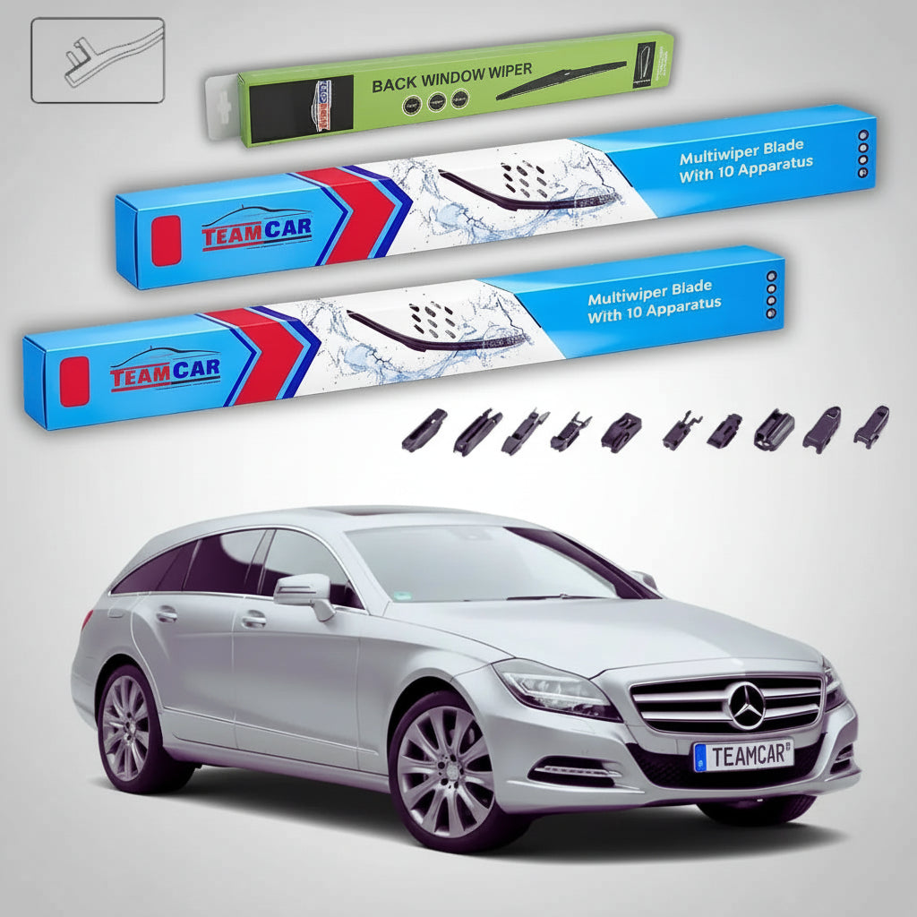 Ștergătoare Mercedes-Benz CLS Shooting Brake X218 2012-2014 | Set Față și Spate Flat – TeamCar®