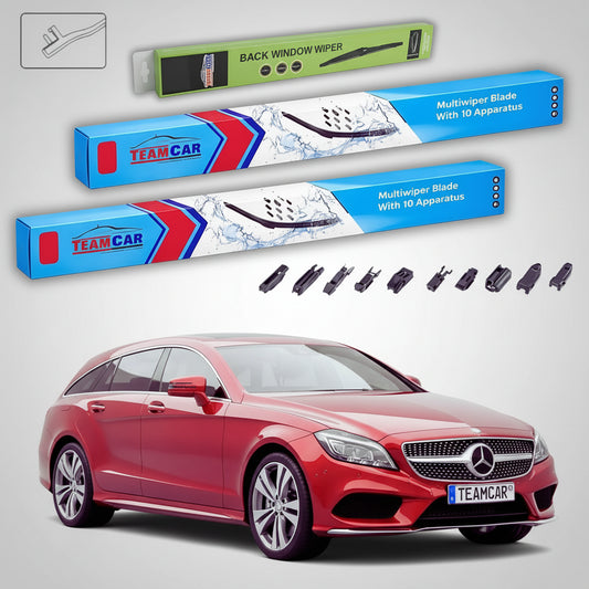 Ștergătoare Mercedes-Benz CLS Shooting Brake X218 Facelift 2014-prezent | Set Față și Spate Flat – TeamCar®
