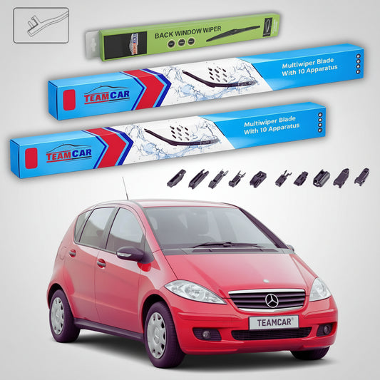 Ștergătoare Mercedes-Benz Clasa A W169 2004-2012 | Set Față și Spate Flat – TeamCar®