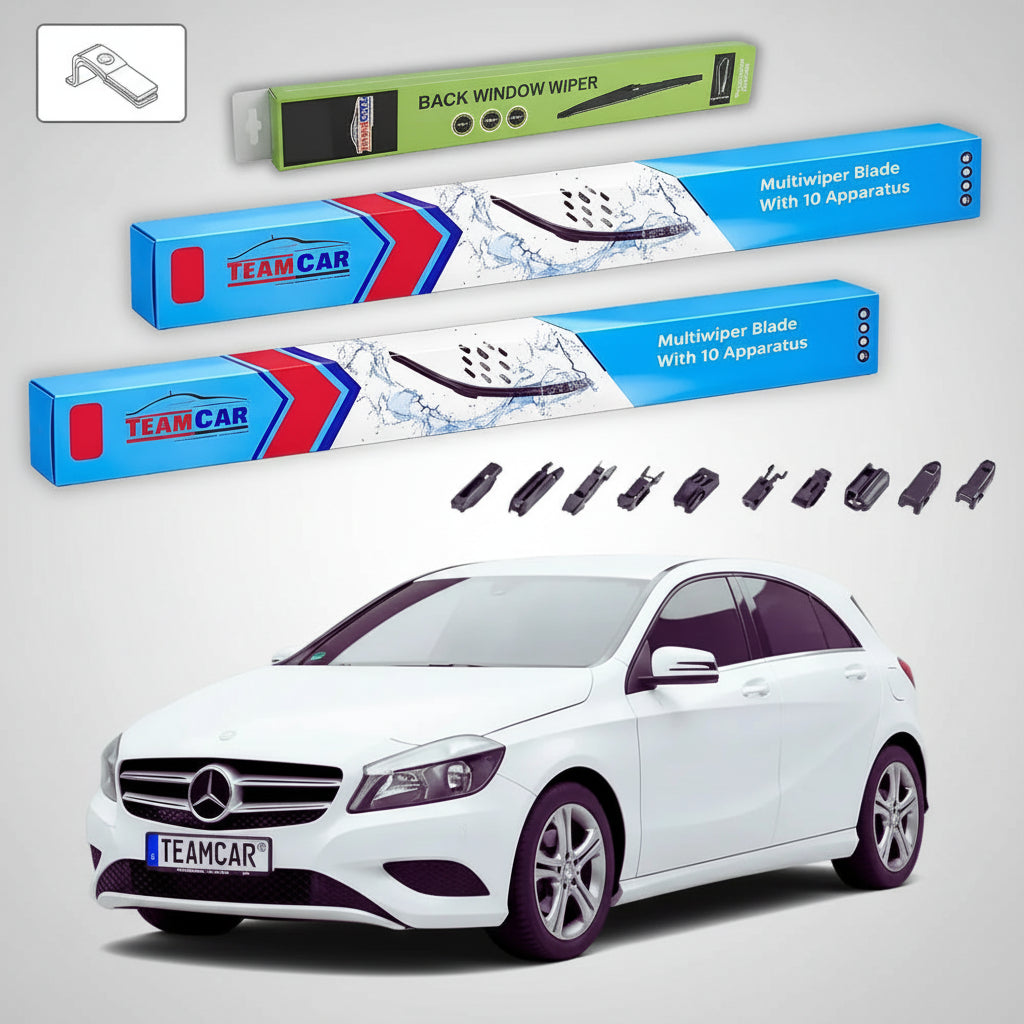 Ștergătoare Mercedes-Benz Clasa A W176 2012-2015 | Set Față și Spate Flat – TeamCar®