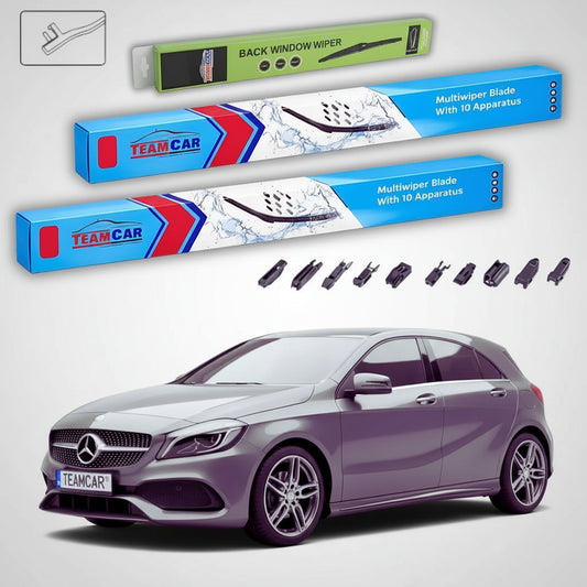 Ștergătoare Mercedes-Benz Clasa A W176 2015-2018 | Set Față și Spate Flat – TeamCar®