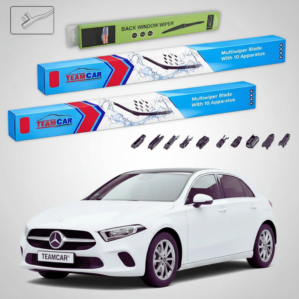 Ștergătoare Mercedes-Benz Clasa A W177 2018-prezent | Set Față și Spate Flat – TeamCar®