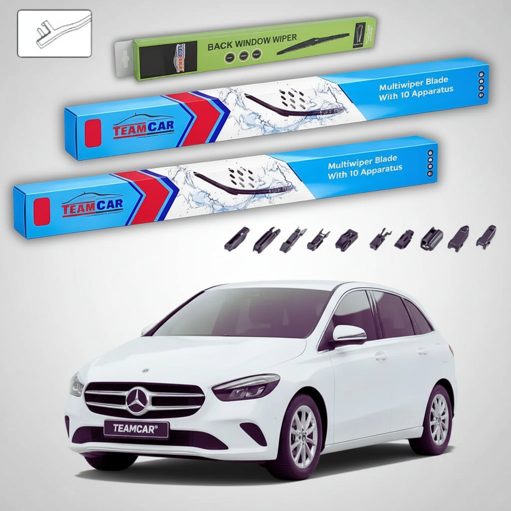 Ștergătoare Mercedes-Benz Clasa B W247 2018-prezent | Set Față și Spate Flat – TeamCar®
