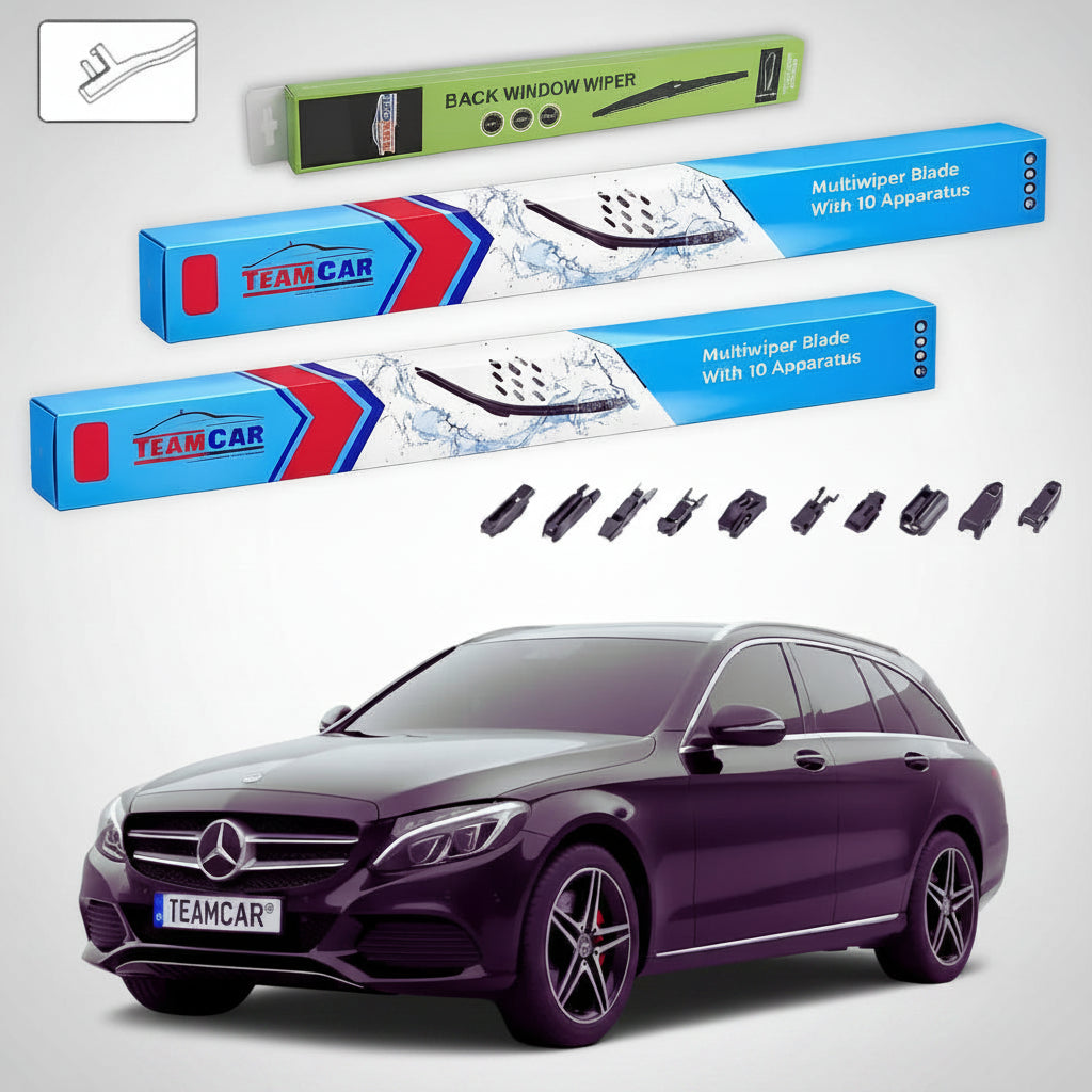 Ștergătoare Mercedes-Benz Clasa C S205 T-Model 2014-prezent | Set Față și Spate Flat – TeamCar®