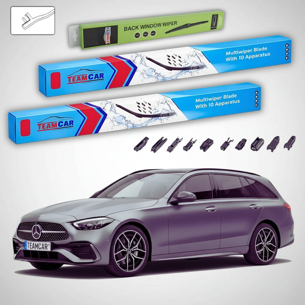 Ștergătoare Mercedes-Benz Clasa C S206 T-Model 2021-prezent | Set Față și Spate Flat – TeamCar®