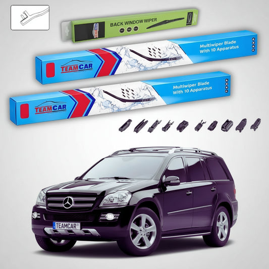 Ștergătoare Mercedes-Benz Clasa GL X164 2006-2012 | Set Față și Spate Flat – TeamCar®