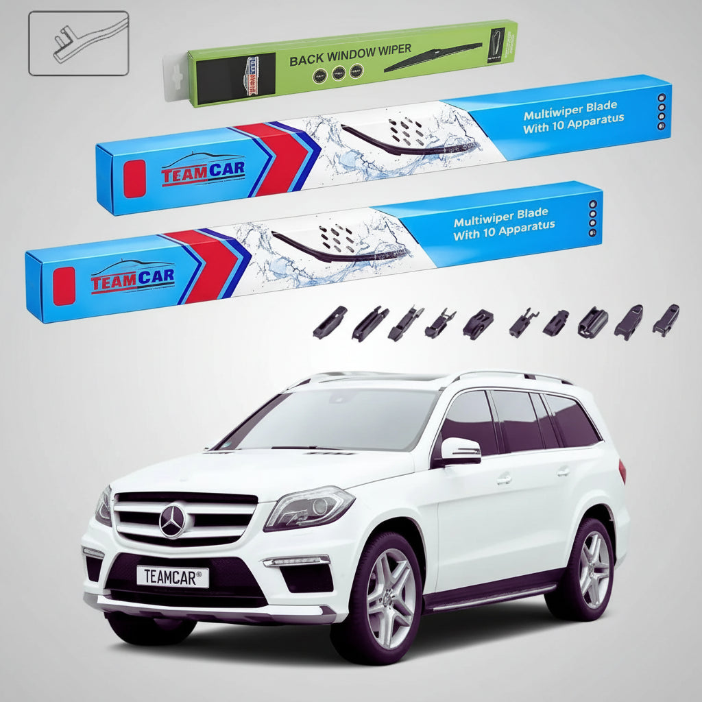 Ștergătoare Mercedes-Benz Clasa GL X166 2012-2015 | Set Față și Spate Flat – TeamCar®