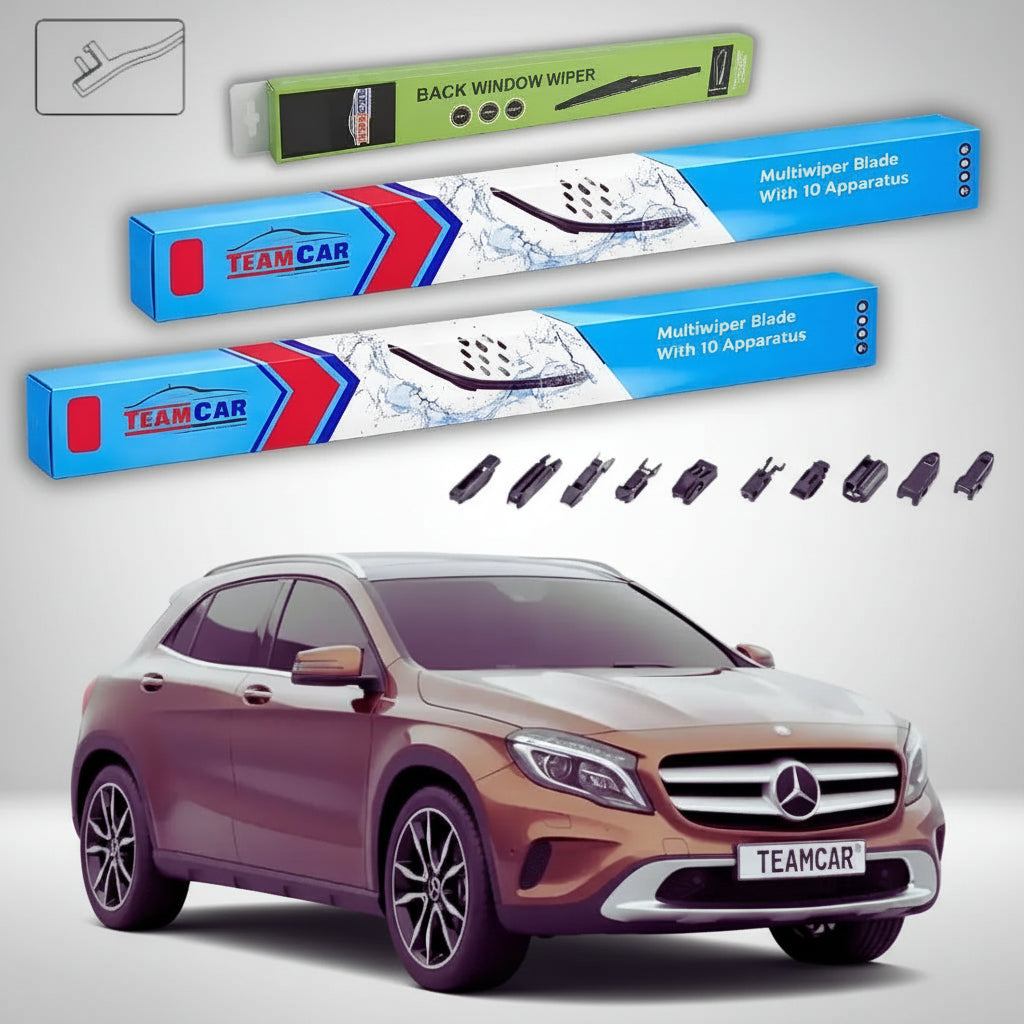 Ștergătoare Mercedes-Benz Clasa GLA X156 2013-2015 | Set Față și Spate Flat – TeamCar®