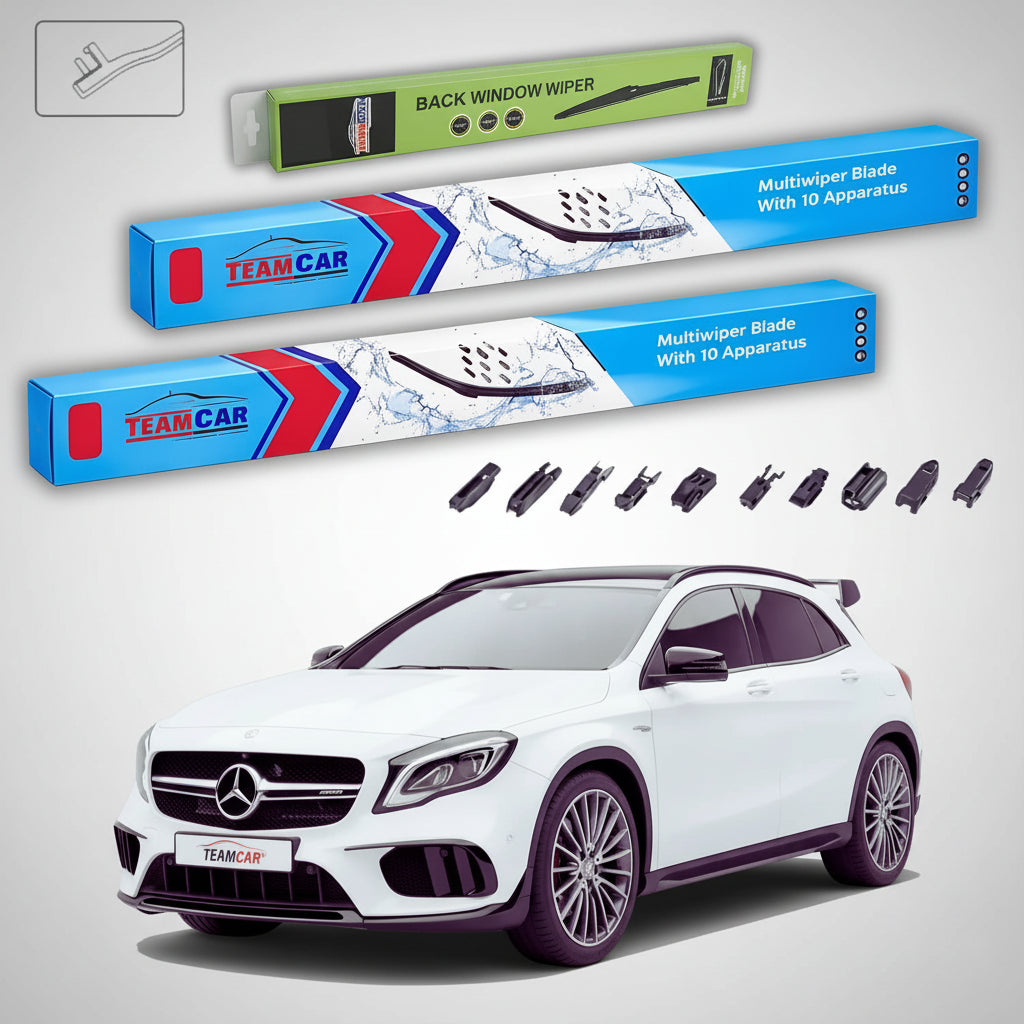 Ștergătoare Mercedes-Benz Clasa GLA X156 2015-2019 | Set Față și Spate Flat – TeamCar®