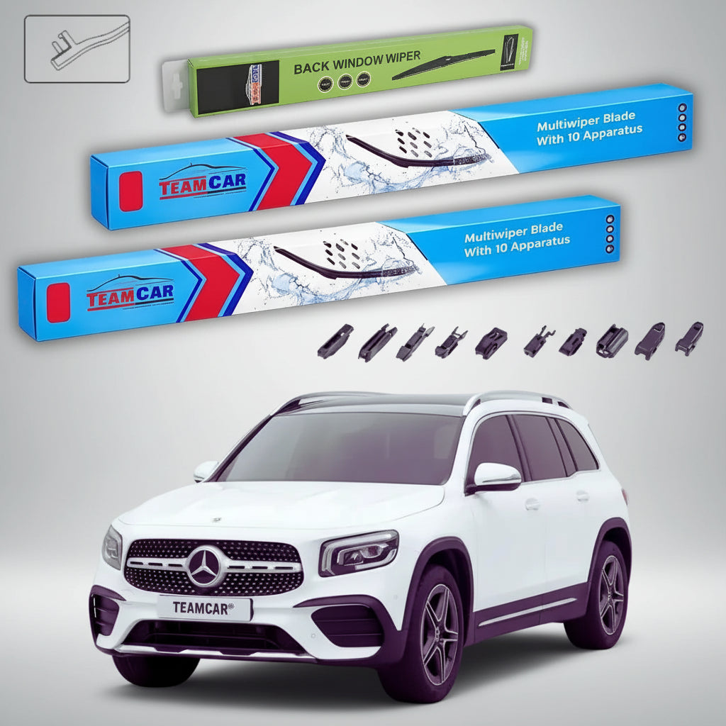 Ștergătoare Mercedes-Benz Clasa GLB X247 2019-prezent | Set Față și Spate Flat – TeamCar®