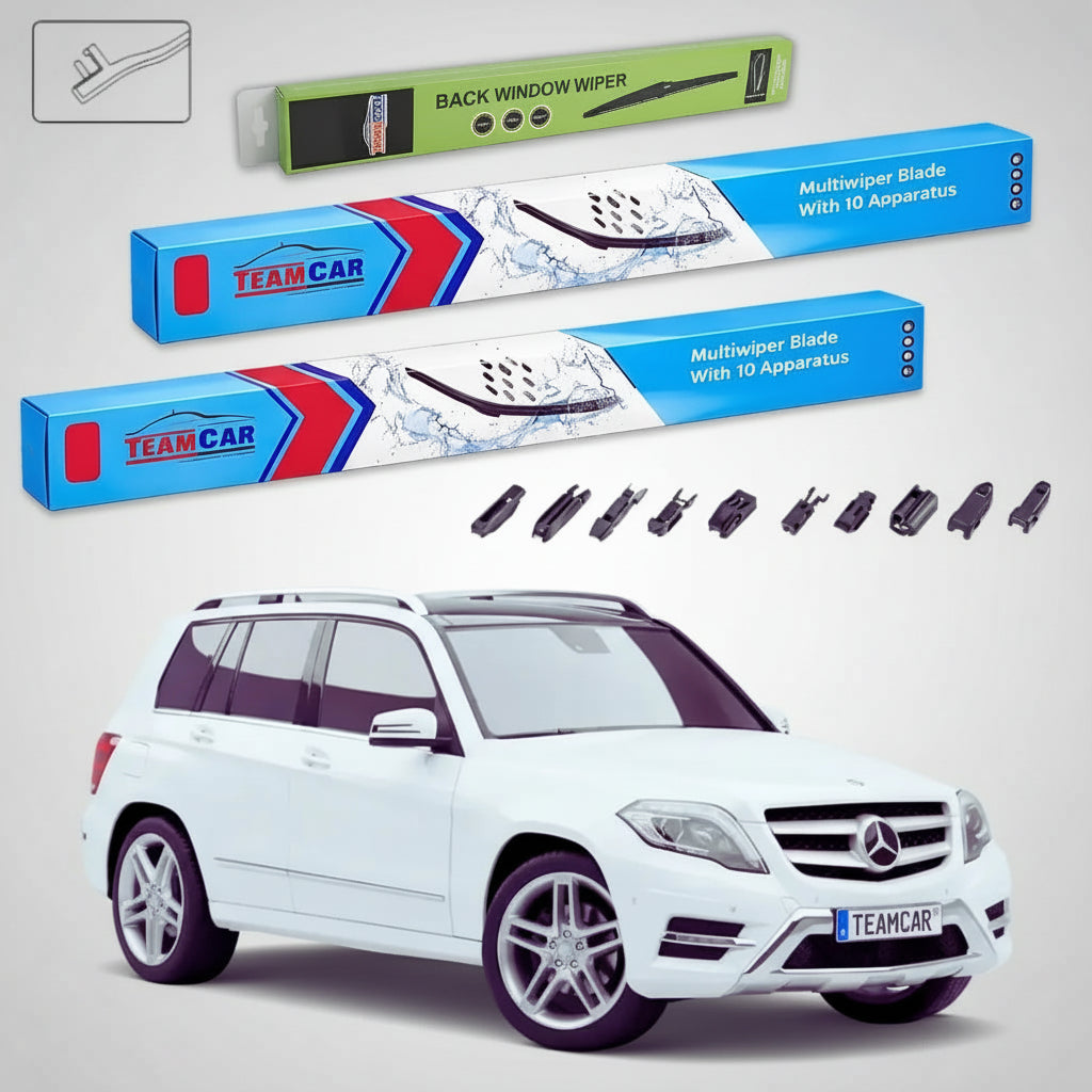 Ștergătoare Mercedes-Benz Clasa GLK X204 2014-2015 | Set Față și Spate Flat – TeamCar®