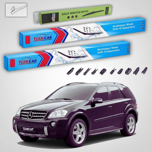 Ștergătoare Mercedes-Benz Clasa M W164 2005-2011 | Set Față și Spate Flat – TeamCar®
