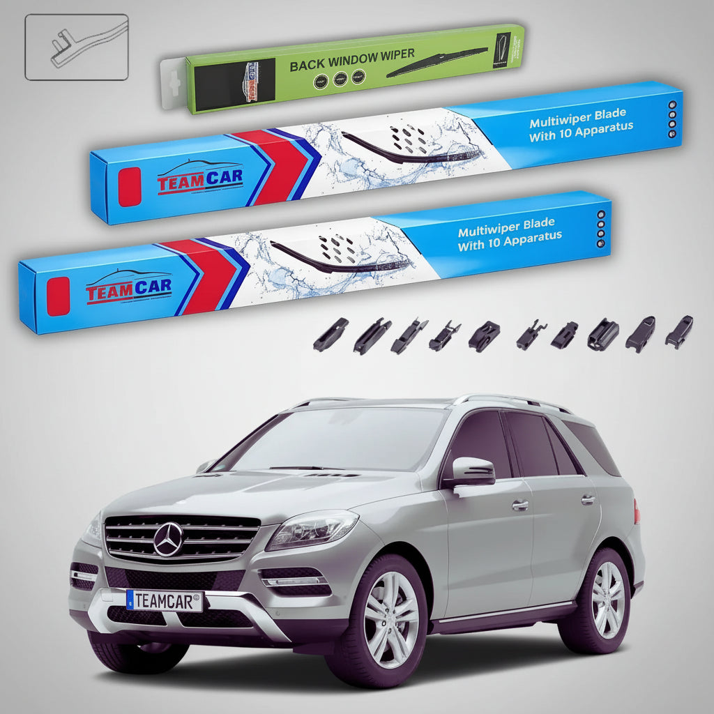 Ștergătoare Mercedes-Benz Clasa M W166 2011-2015 | Set Față și Spate Flat – TeamCar®