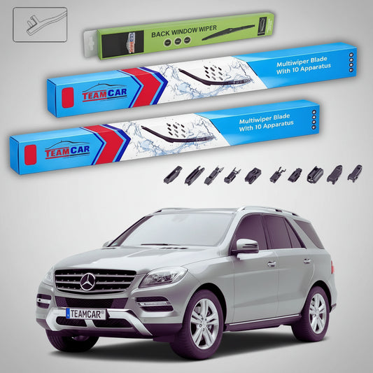 Ștergătoare Mercedes-Benz Clasa M W166 2011-2015 | Set Față și Spate Flat – TeamCar®