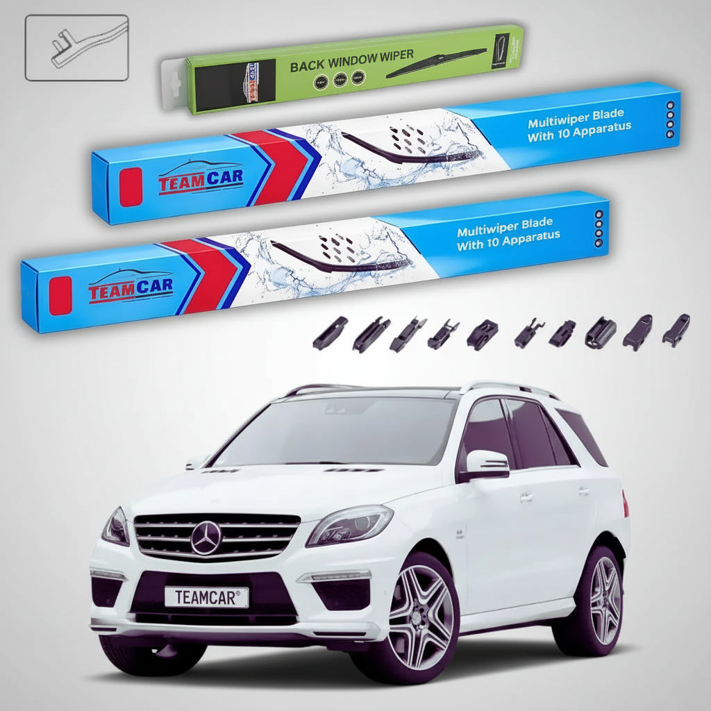 Ștergătoare Mercedes-Benz Clasa M W166 2011 | Set Față și Spate Flat – TeamCar®