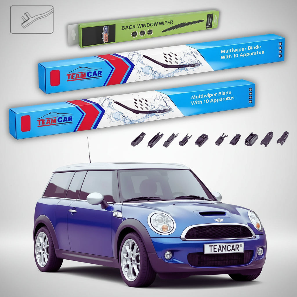 Ștergătoare Mini Cooper Clubman R55 2007-2012 | Set Față și Spate Flat – TeamCar®