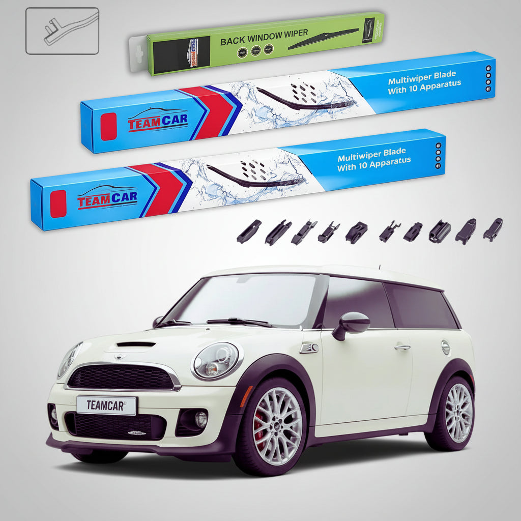 Ștergătoare Mini Cooper Clubman R55 Facelift 2012-2014 | Set Față și Spate Flat – TeamCar®