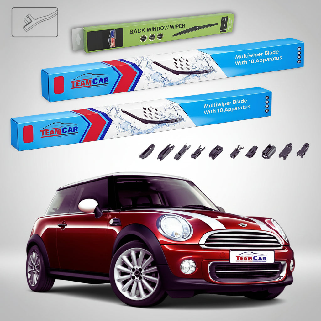 Ștergătoare Mini Cooper R56 2006-2014 | Set Față și Spate Flat – TeamCar®