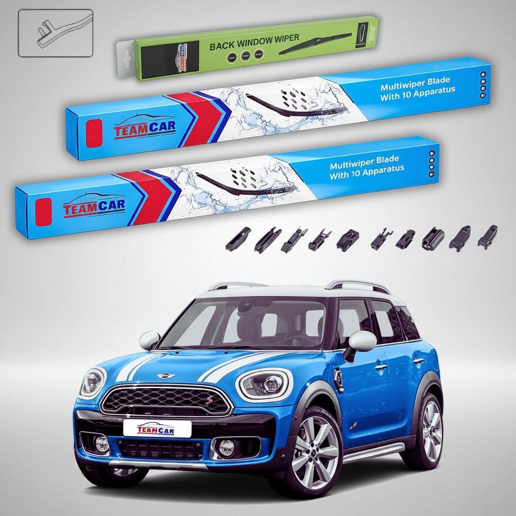 Ștergătoare Mini Countryman F60 2017-Prezent | Set Față și Spate Flat – TeamCar®
