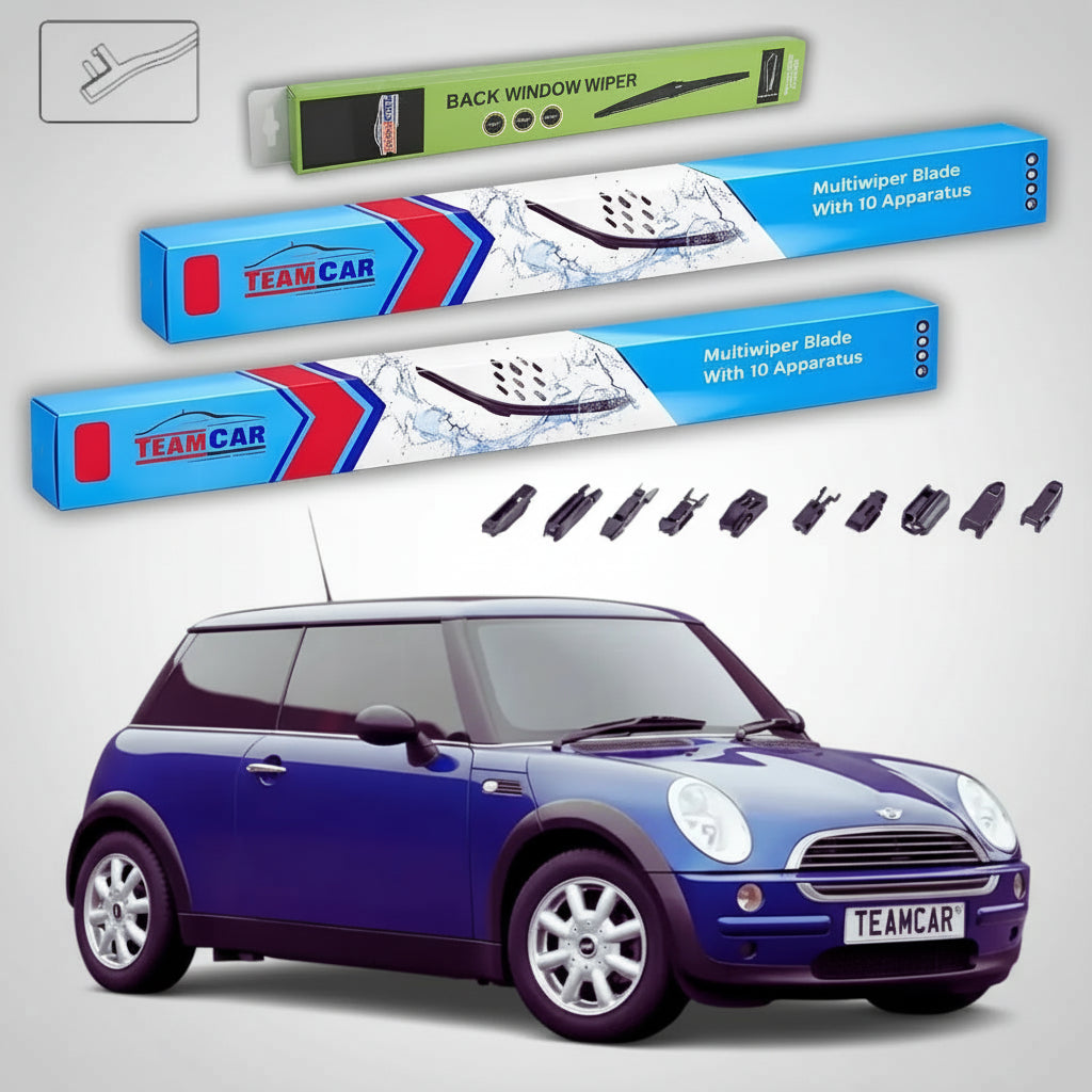 Ștergătoare Mini One R50 R53 2001-2004 | Set Față și Spate Flat – TeamCar®