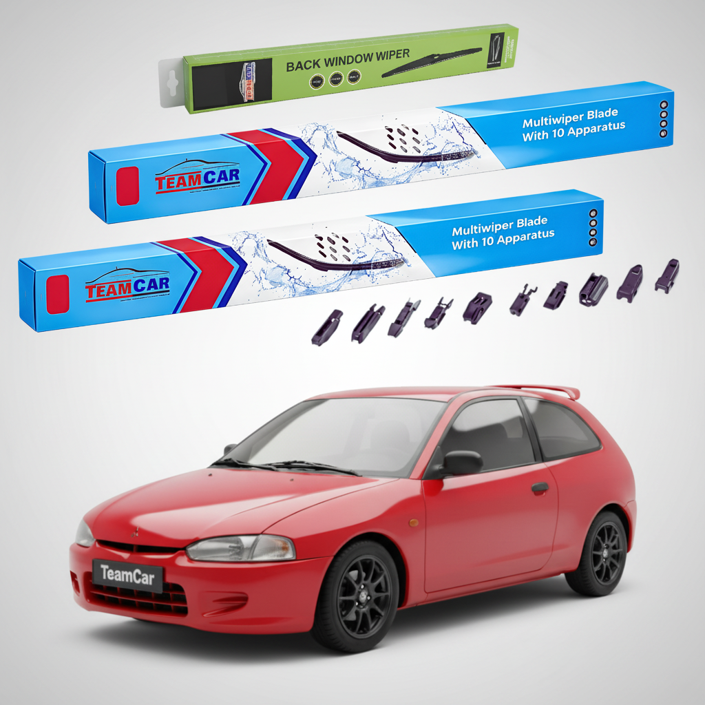 Ștergătoare TeamCar® pentru Mitsubishi Colt V (CJ_A, CP_A) 1995–2003 – Set Față și Spate Flat Premium