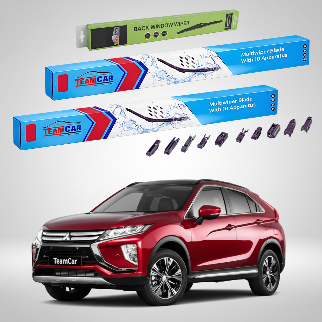 Ștergătoare TeamCar® pentru Mitsubishi Eclipse Cross (GK_, YA, YB) 2017–prezent – Set Față și Spate Flat Premium