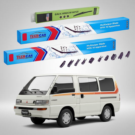 Stergatoare TeamCar pentru Mitsubishi L300 Van Gen III (P1_T) 1994-2000 - Set Fata si Spate Flat Premium