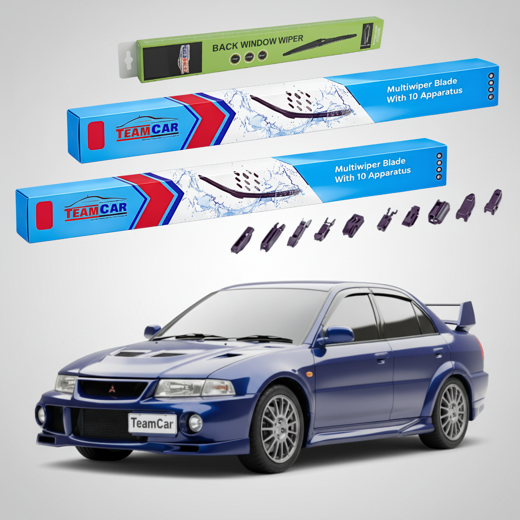 Stergatoare TeamCar pentru Mitsubishi Lancer Gen VI (CJ_/CP_) EVO 4-6 1995-2003 - Set Fata si Spate Flat Premium