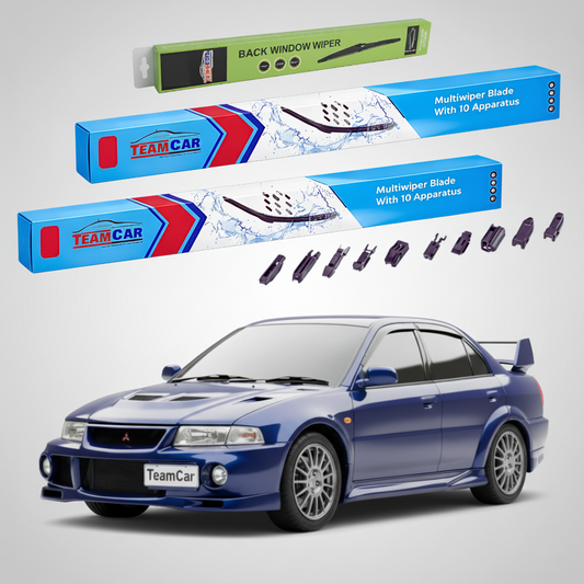 Stergatoare TeamCar pentru Mitsubishi Lancer Gen VI (CJ_/CP_) EVO 4-6 1995-2003 - Set Fata si Spate Flat Premium