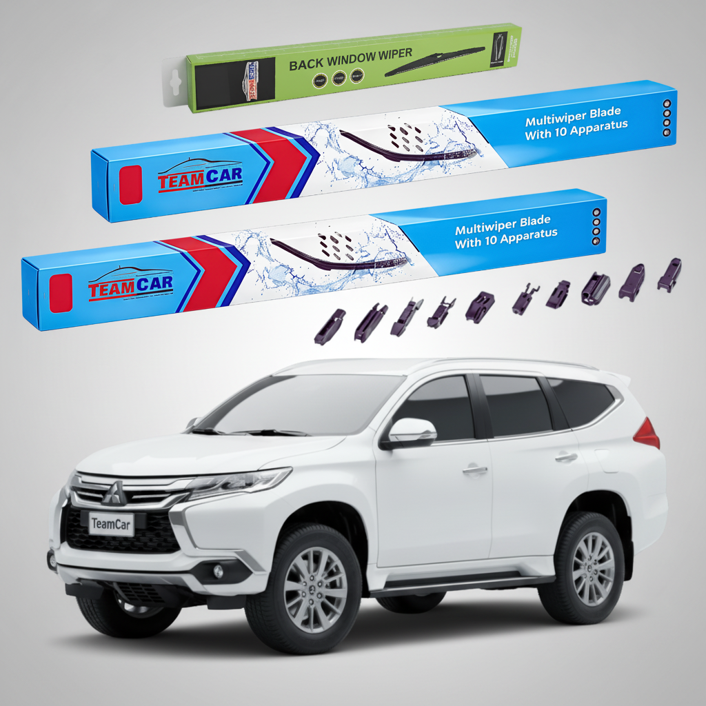 Ștergătoare TeamCar® pentru Mitsubishi Pajero Sport III / Montero Sport (KS) 2015–prezent – Set Față și Spate Flat Premium