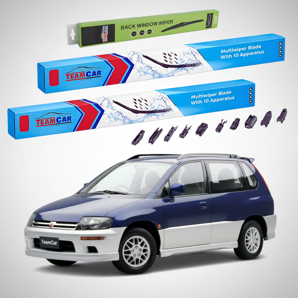 Ștergătoare TeamCar® pentru Mitsubishi Space Runner I (N1_W, N2_W) 1991–1999 – Set Față și Spate Flat Premium