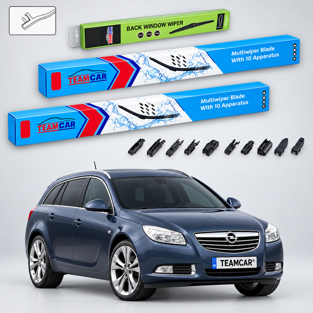 Ștergătoare Opel Insignia A Sports Tourer 2008–2017 | Set Față și Spate Flat Premium – TeamCar®
