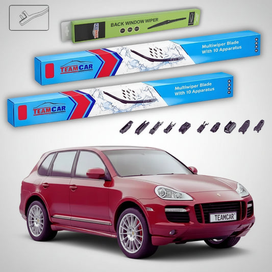 Ștergătoare Porsche Cayenne 957 2007-2010 | Set Față și Spate Flat – TeamCar®